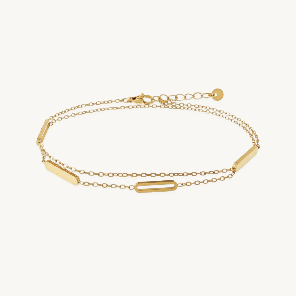 Oval bracelet gold