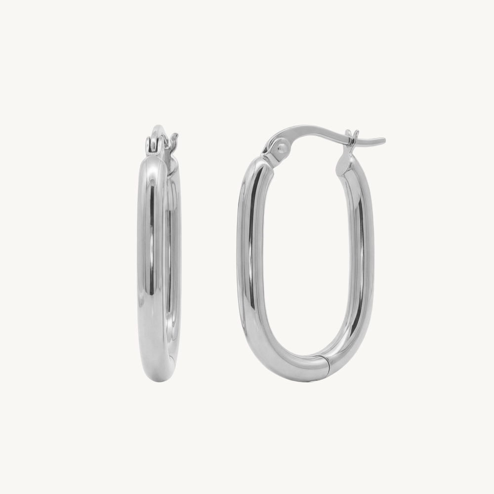 Oval hoops 18 mm