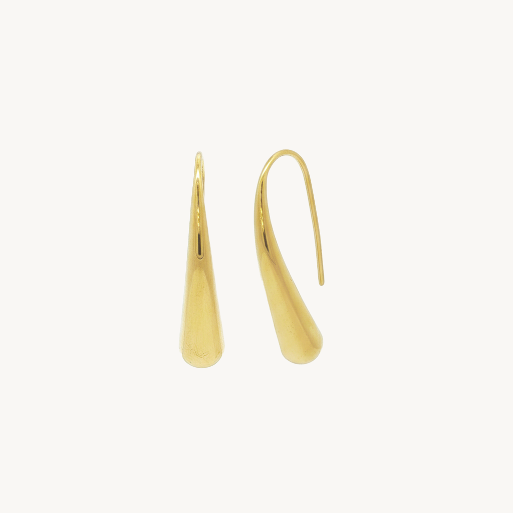 Drop earrings gold