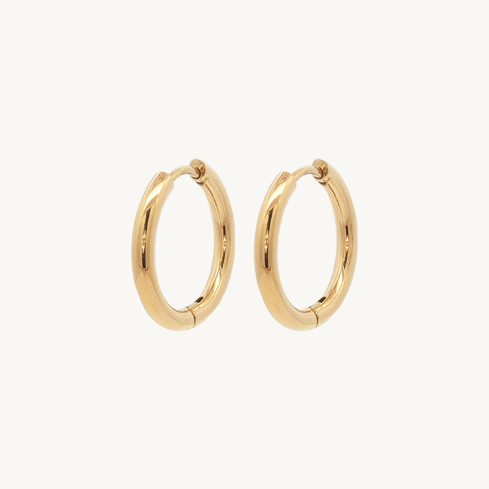 Classic hoops gold 20 mm