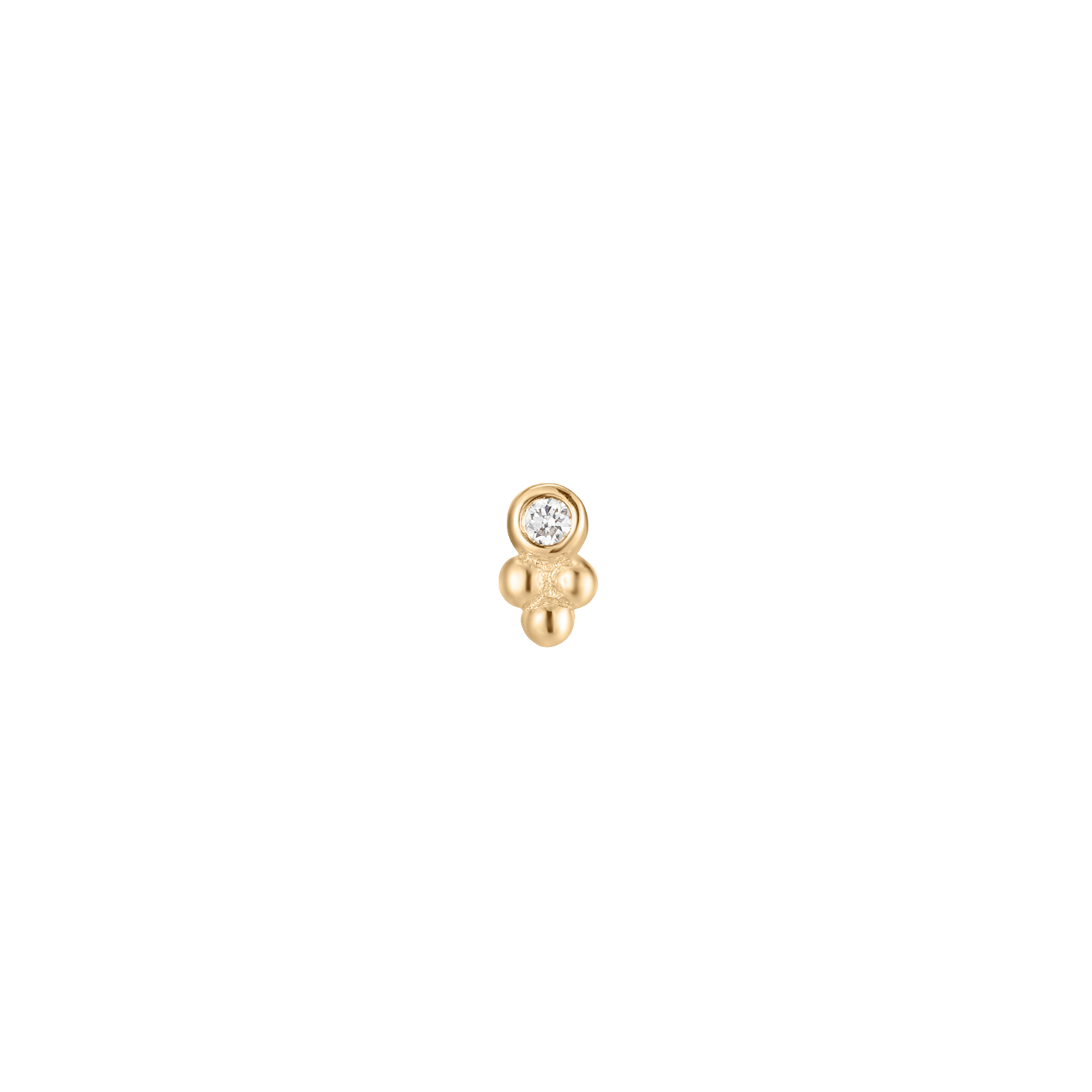 Dew Drops Duo - 14K Goud & Labgrown Diamant