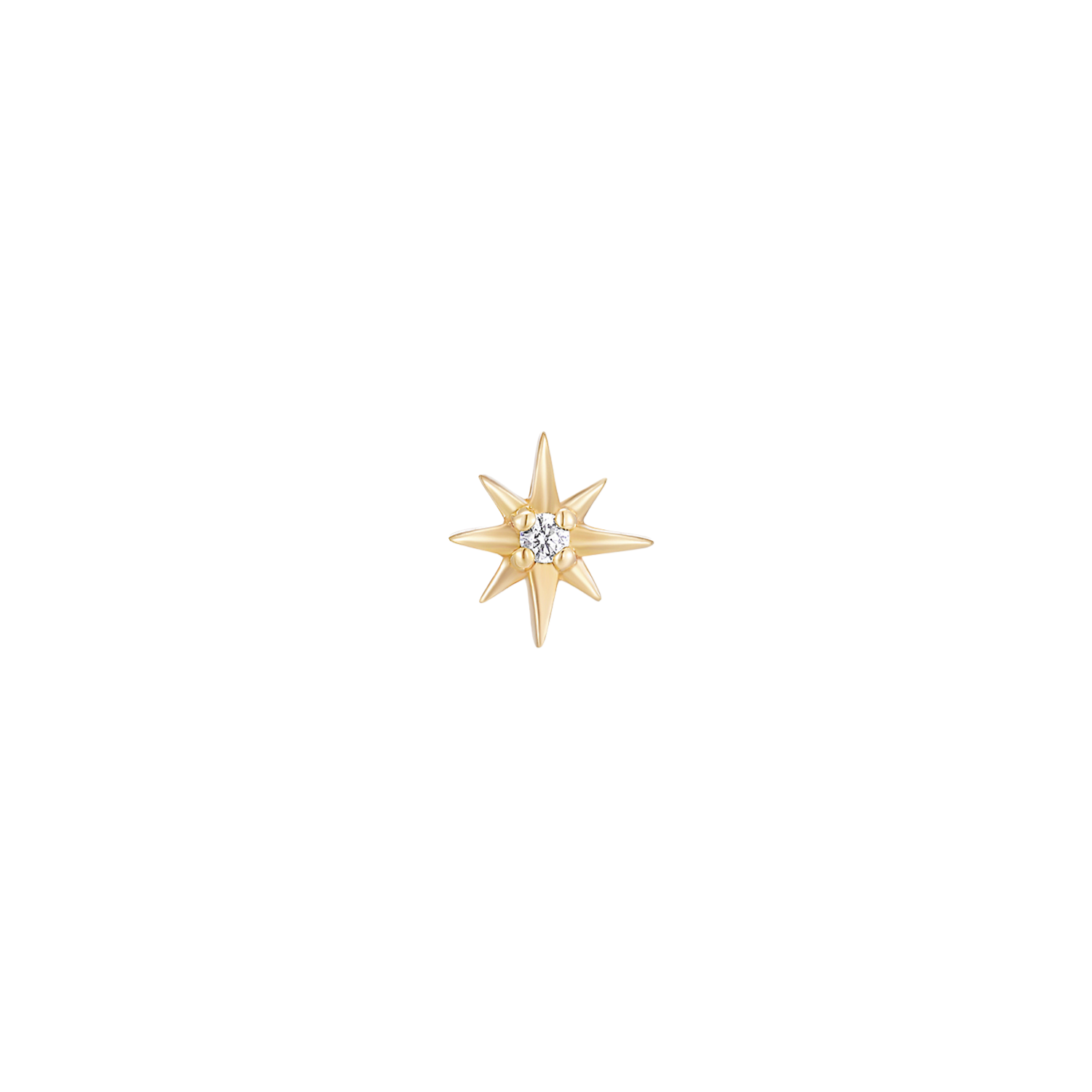 North Star - 14K Goud & Labgrown Diamant