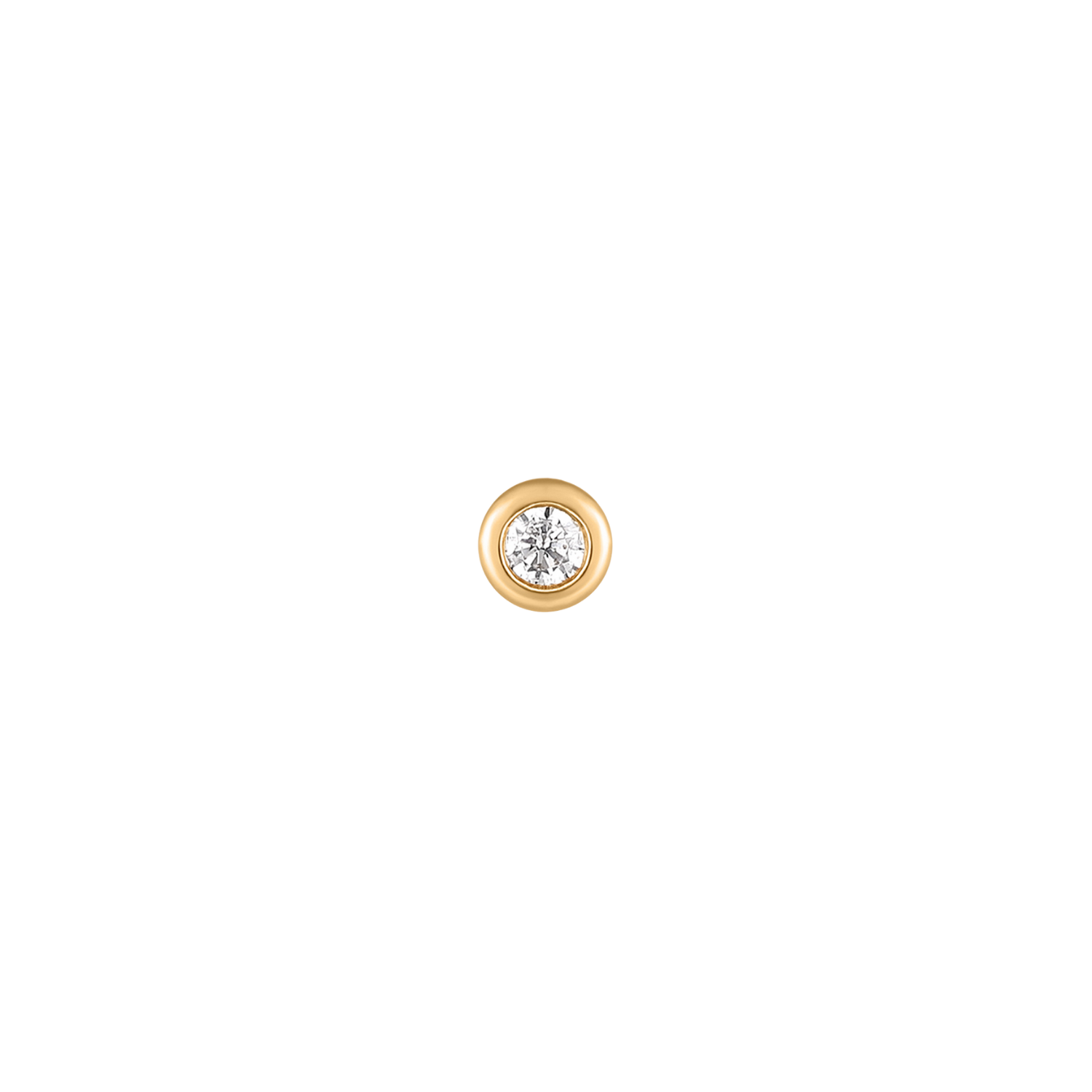 Mini Solitaire - 14K Goud & Labgrown Diamant
