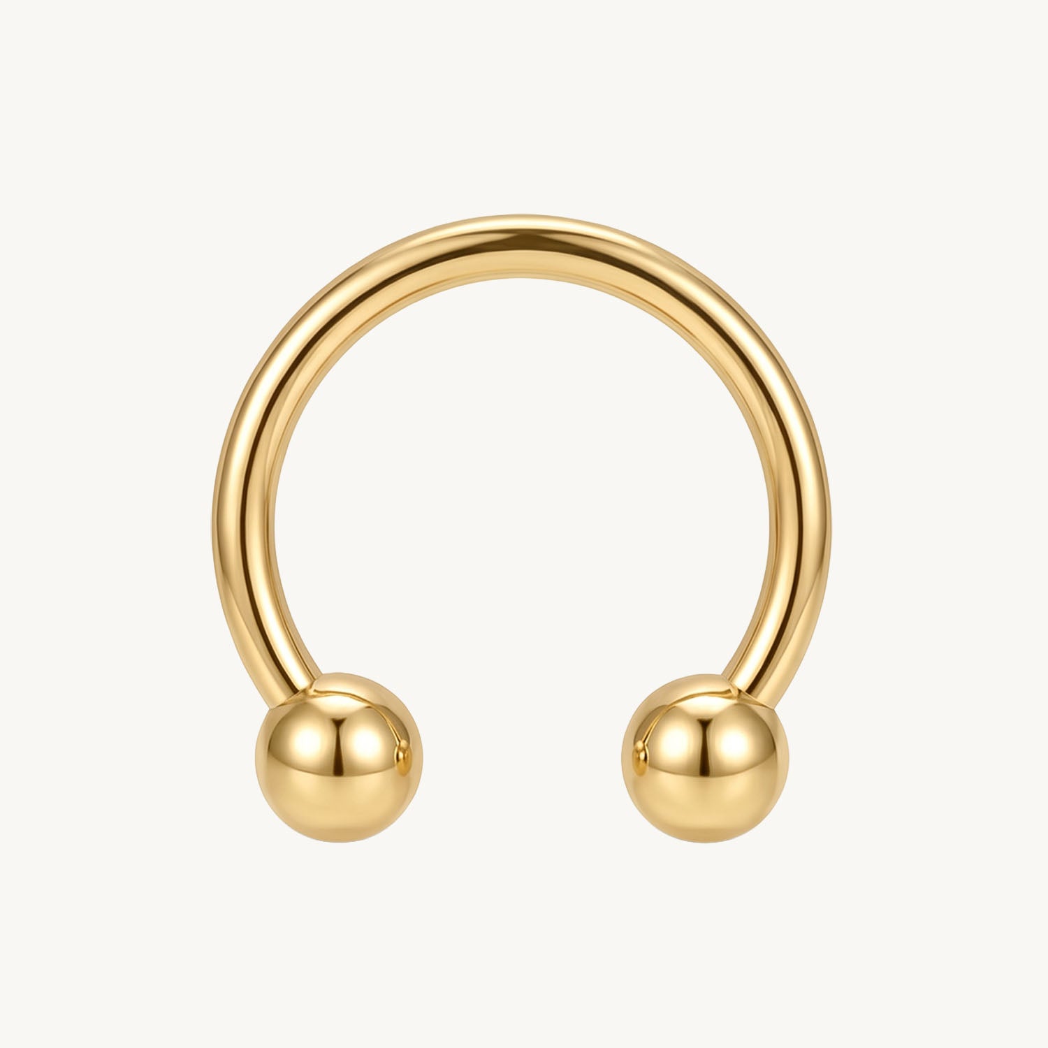 Circular Barbell goud 1.2
