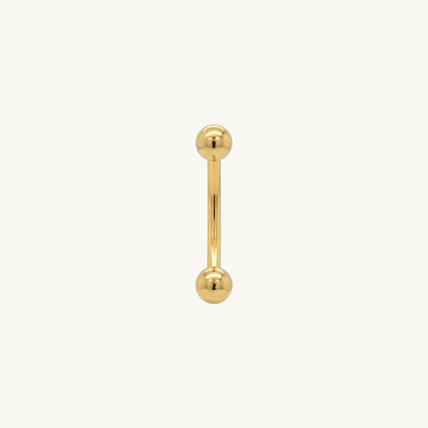 Curved Barbell goud 1.2