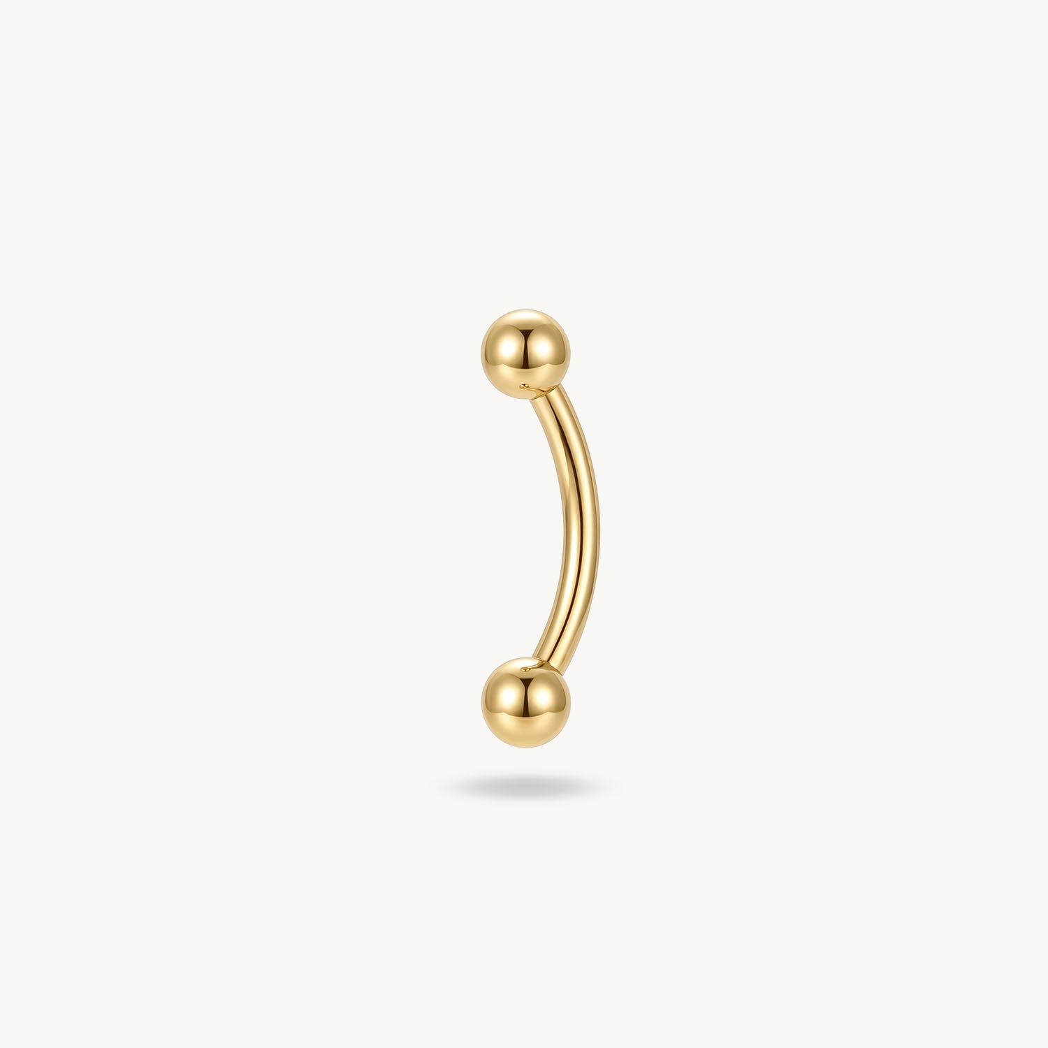 Curved Barbell goud 1.2