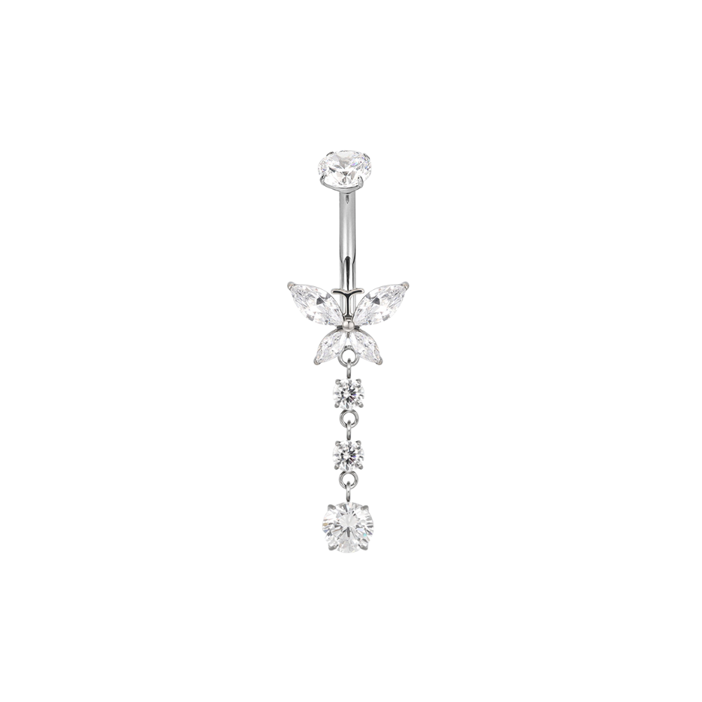 Butterfly navelpiercing