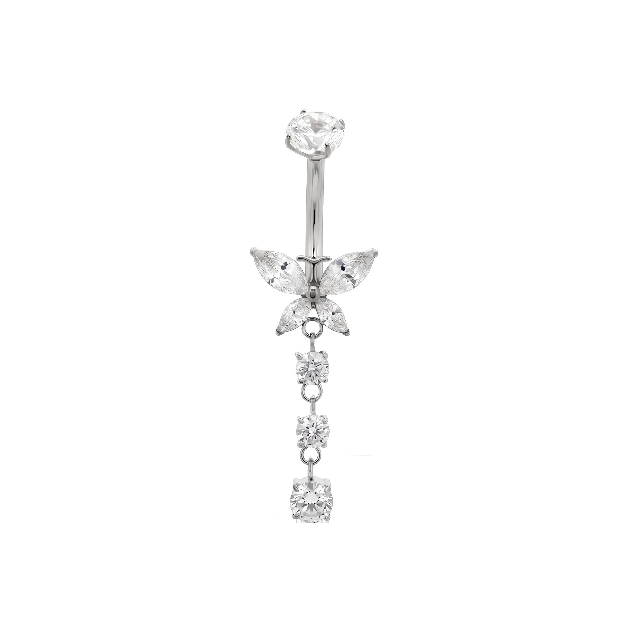 Butterfly navelpiercing