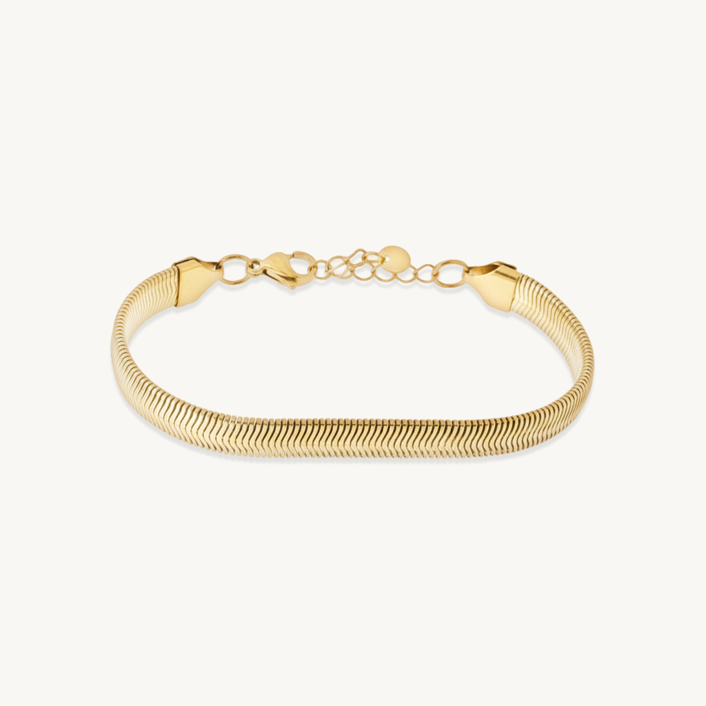 Big snake bracelet gold