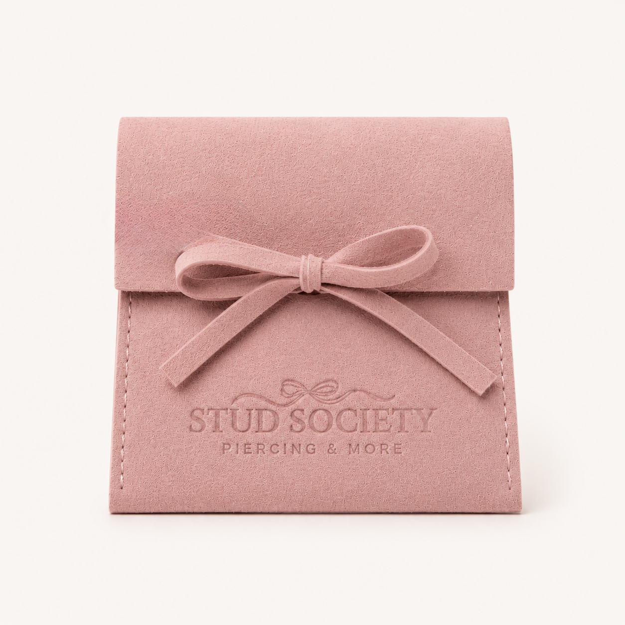 Roze sieradenpouch met strik