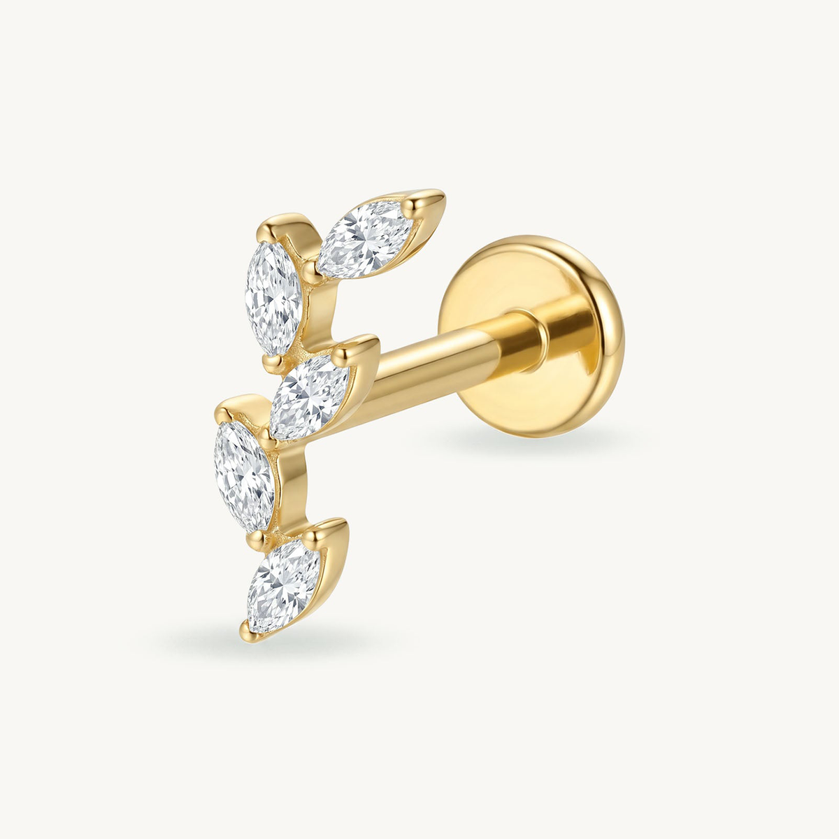 Crystal leaf gold – SIDE