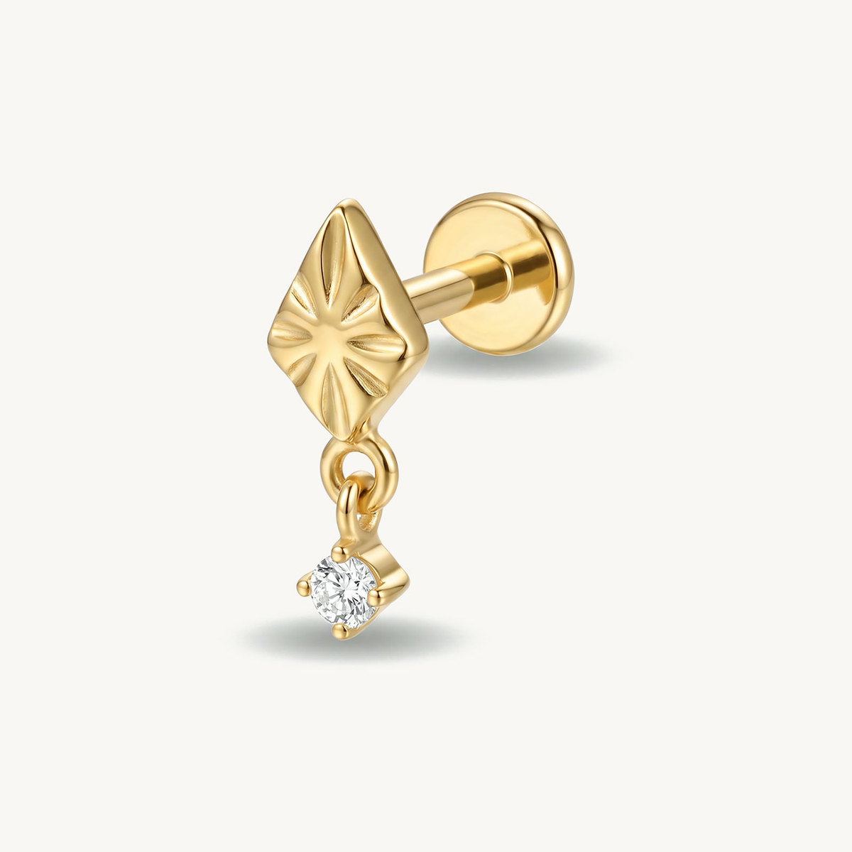 Sunburst drop gold – SIDE