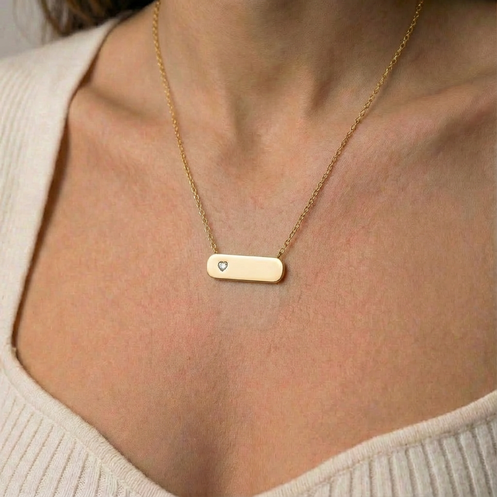 Myla Bar Necklace - Goldplated