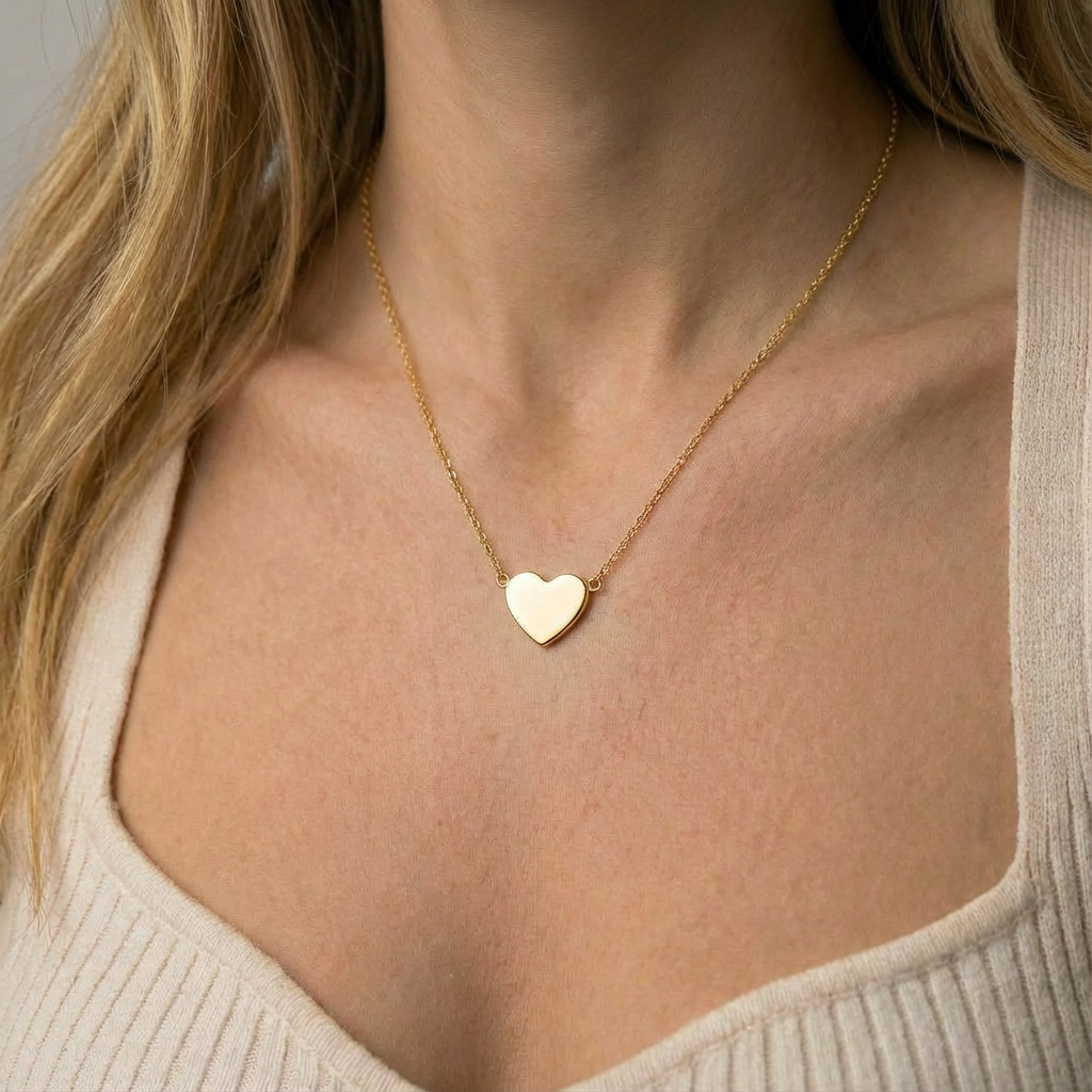 Amour Heart necklace – Goldplated