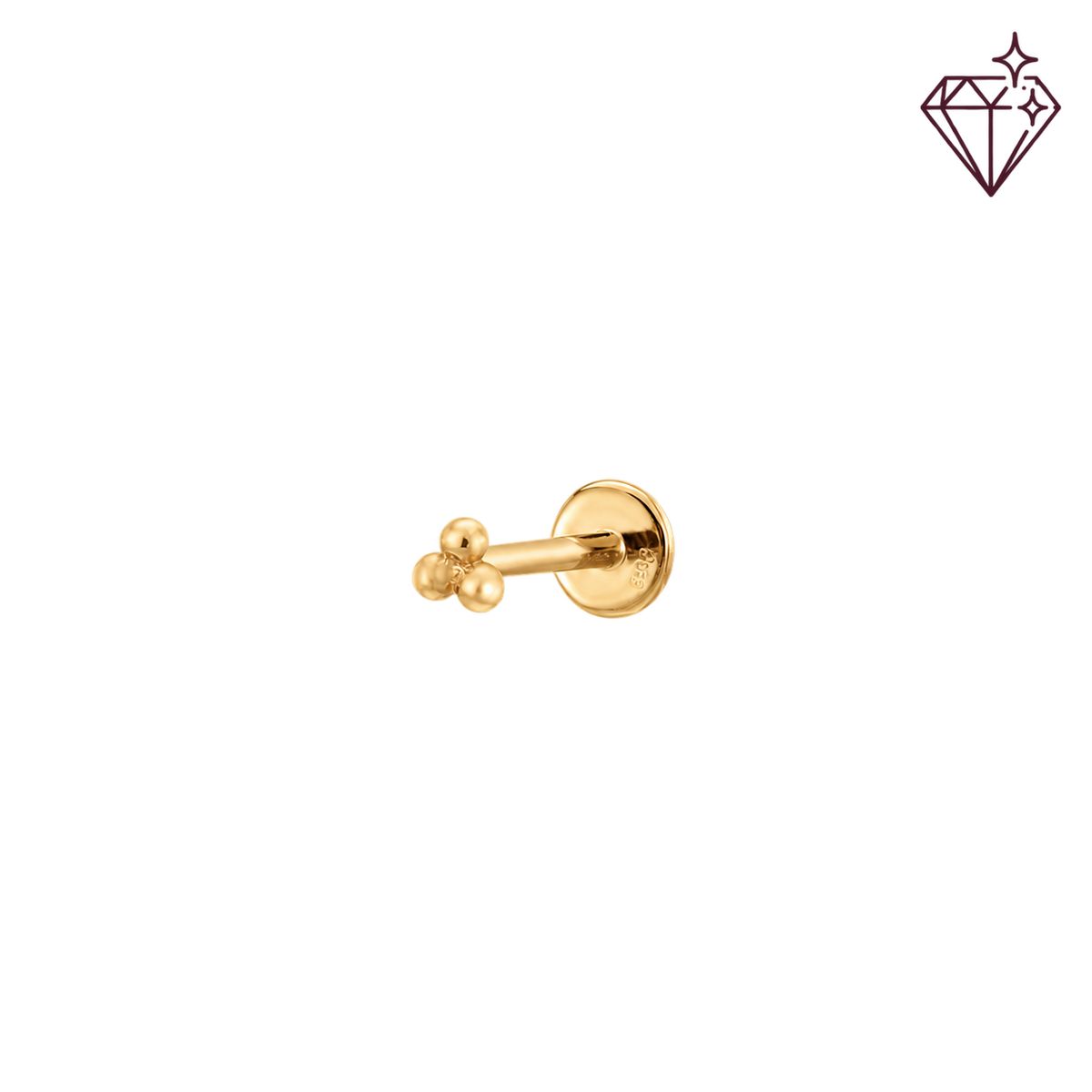 Golden Dots - 14K Goud – lab grown diamond