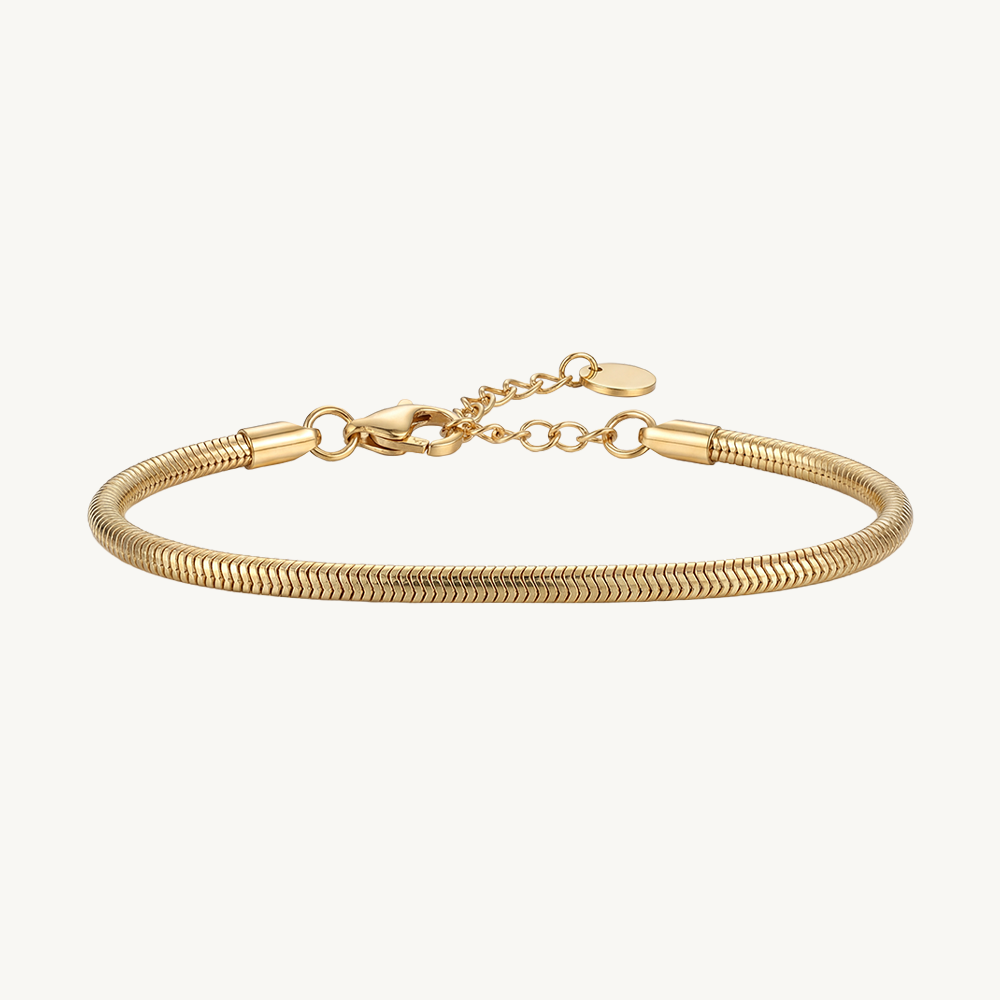 Small snake bracelet gold