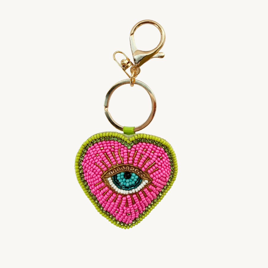 Beaded keychain eye