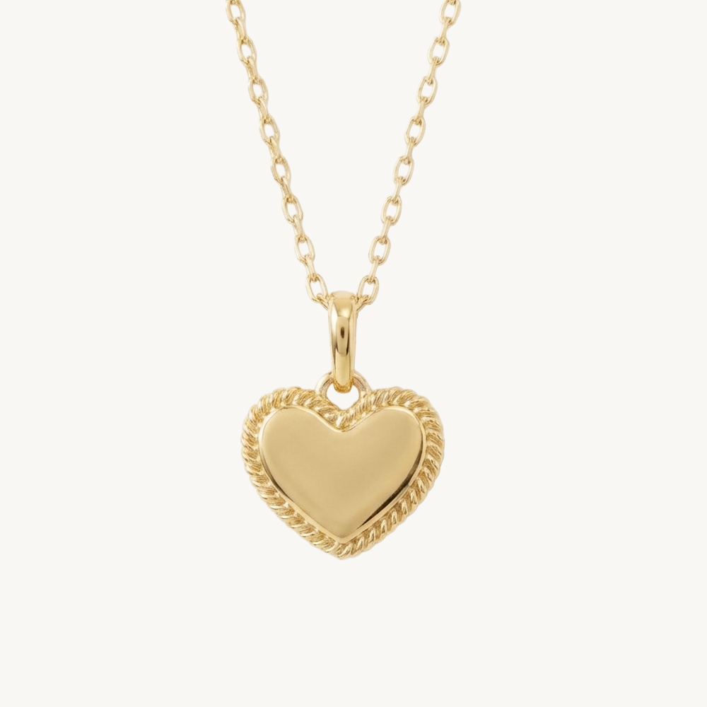Ornate Heart necklace - Goldplated