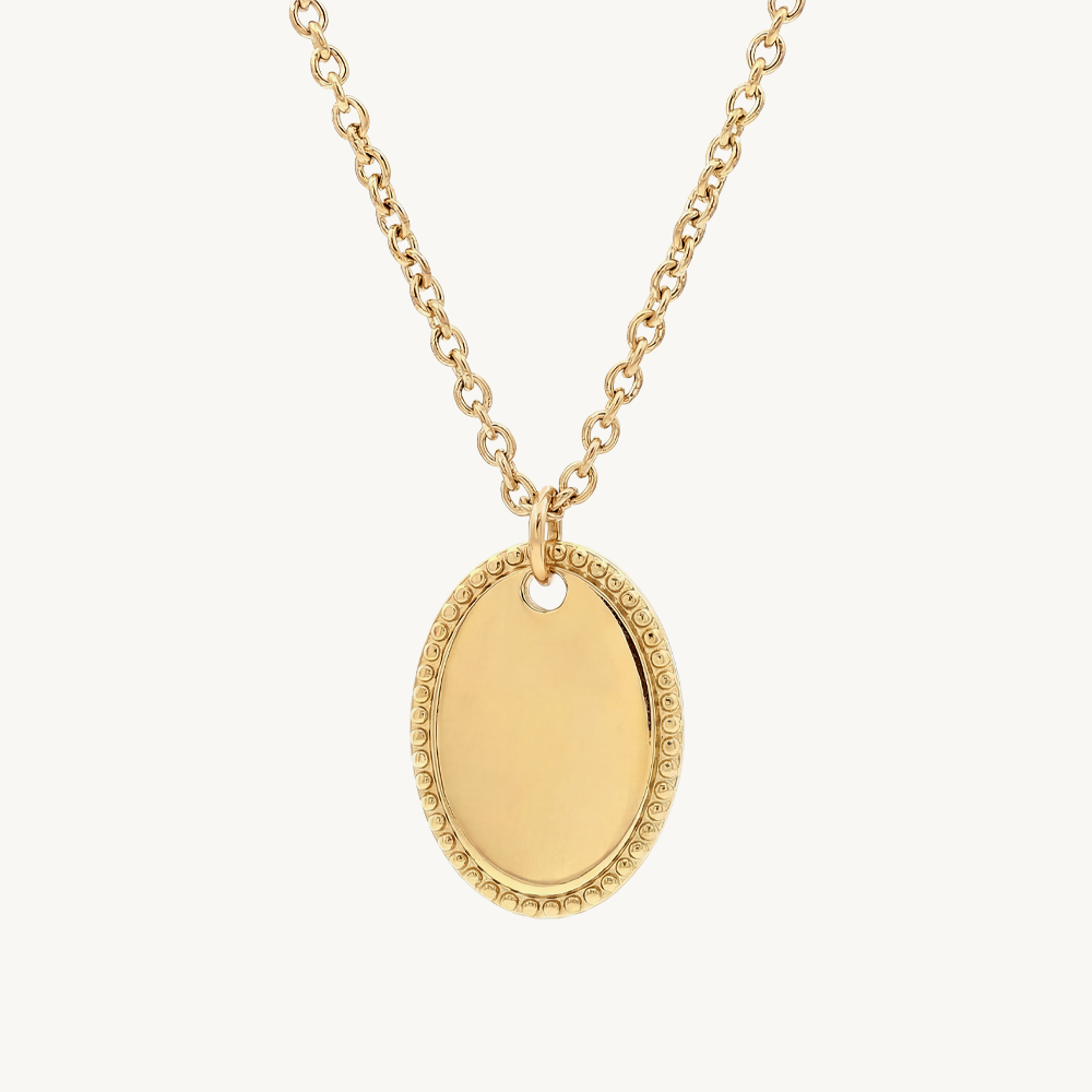 Oval Grace necklace – Goldplated