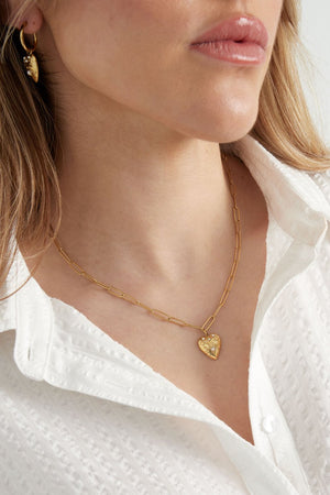 Gesloten liefde ketting - Goudkleurig