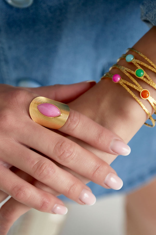 Bohemian nomadic ring - Gold color