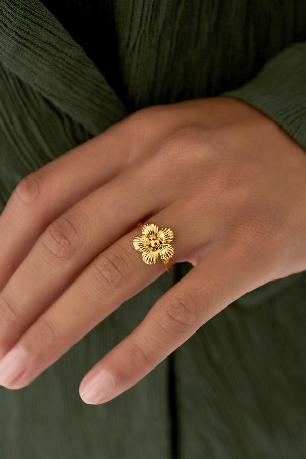 Daisy ring - Gold color