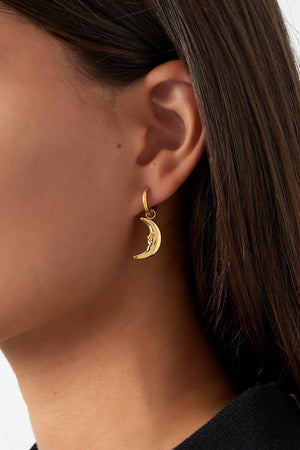 Moonlight earrings - Silver Color color
