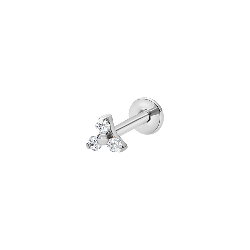 Clear floral beads