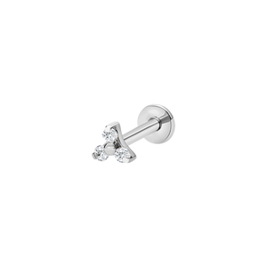 Clear floral beads