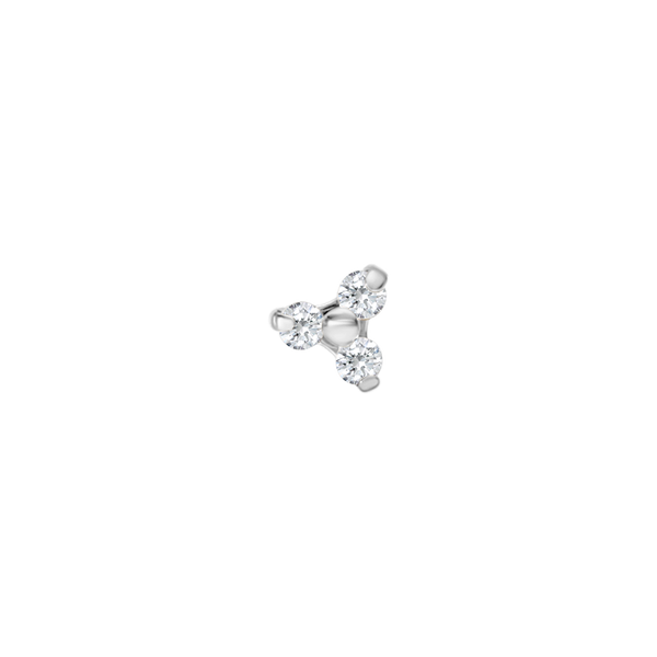 Clear floral beads