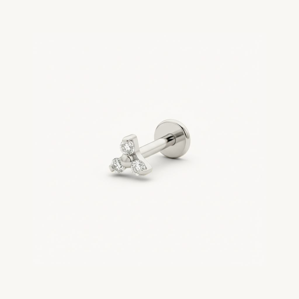 Clear floral beads