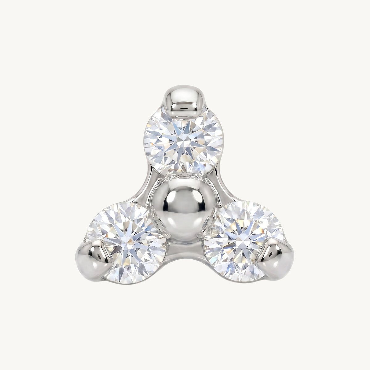 Clear floral beads