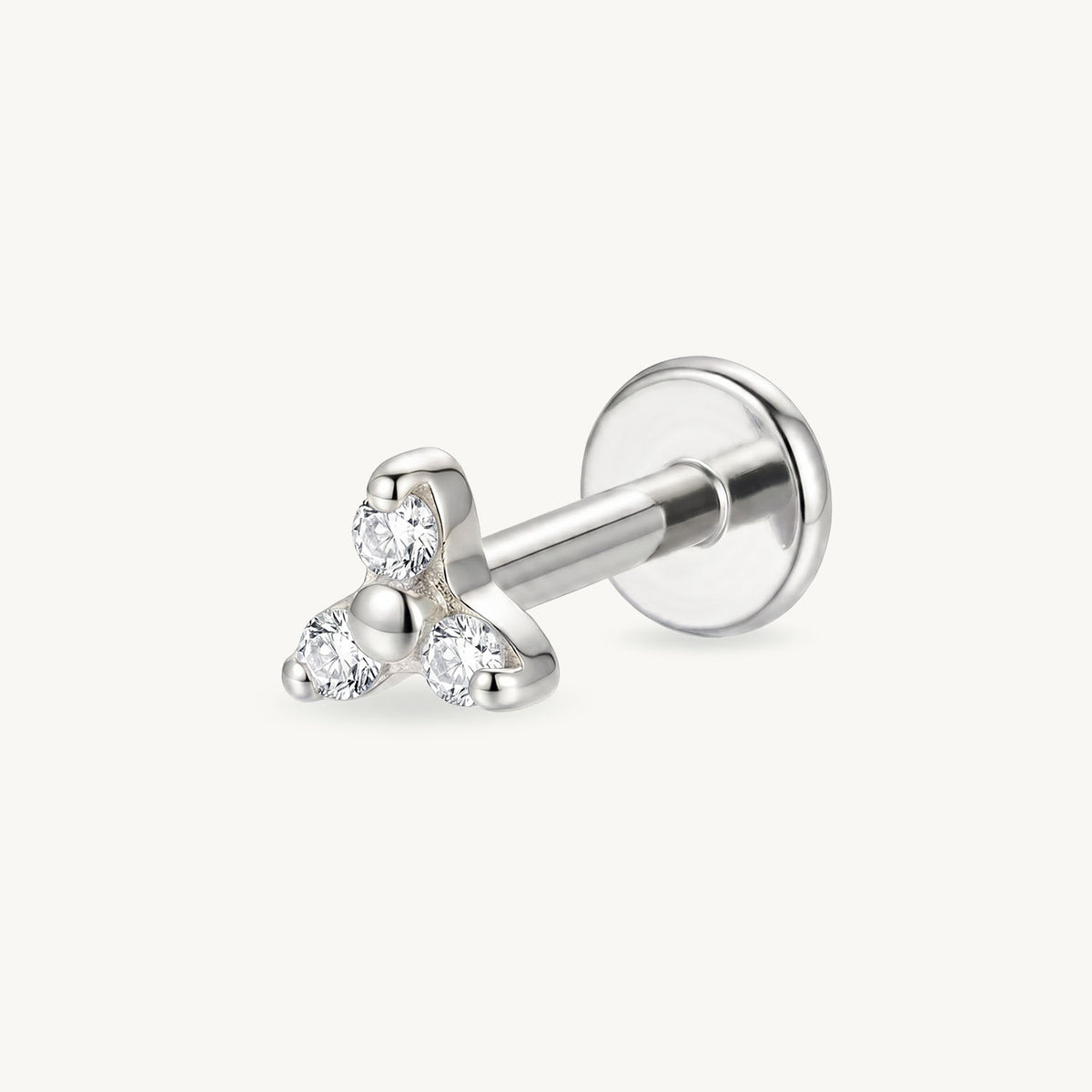 Clear floral beads