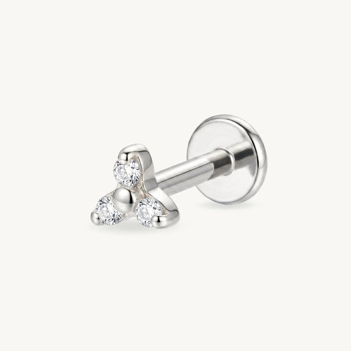 Clear floral beads