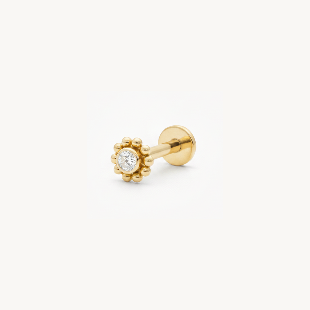 Floral beads gold