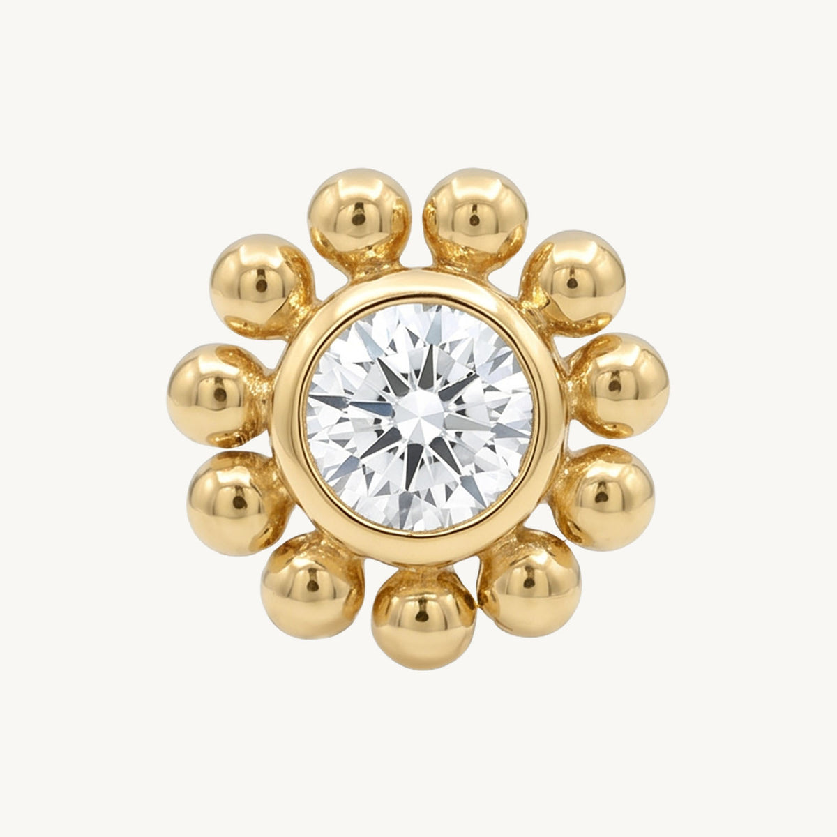 Floral beads gold