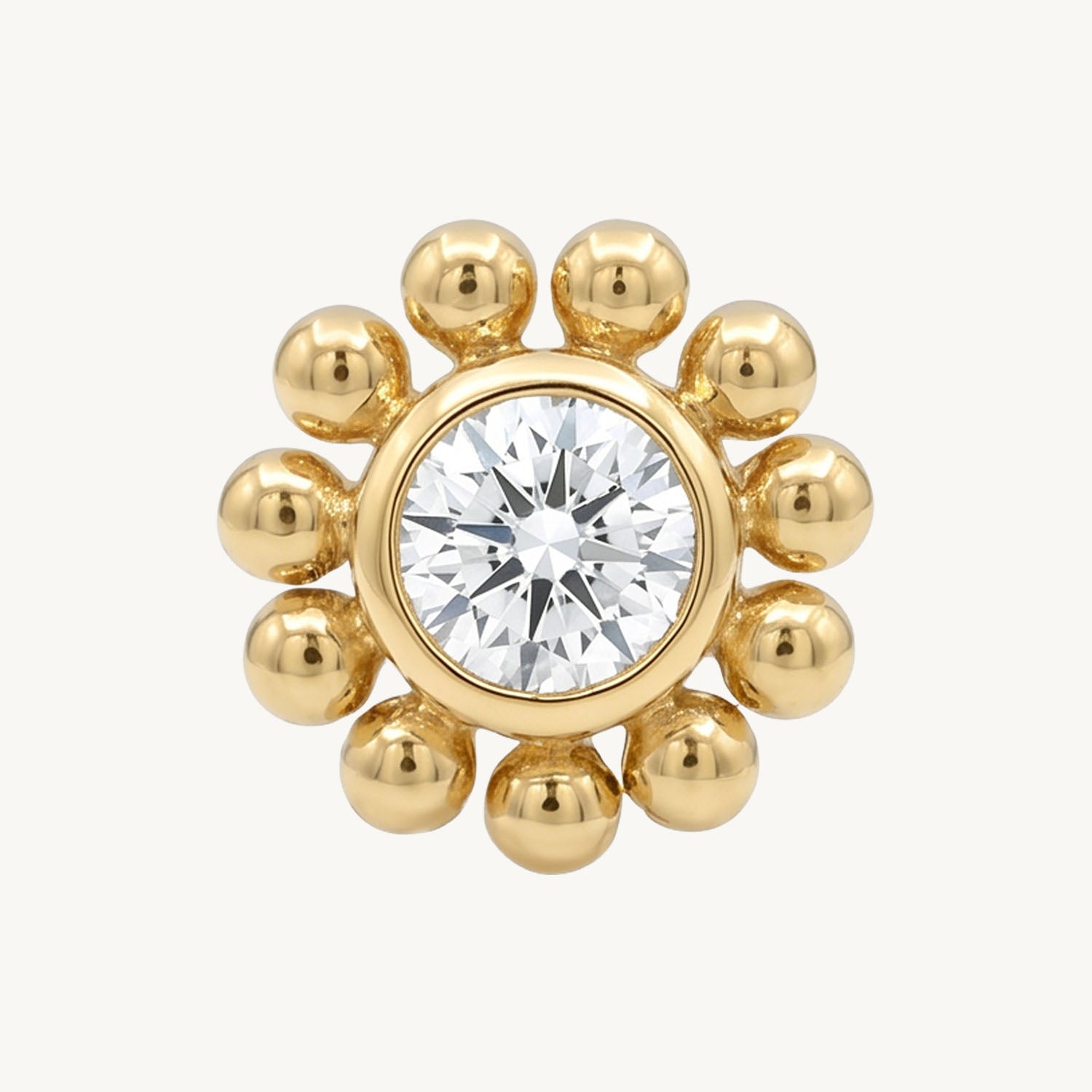 Floral beads gold