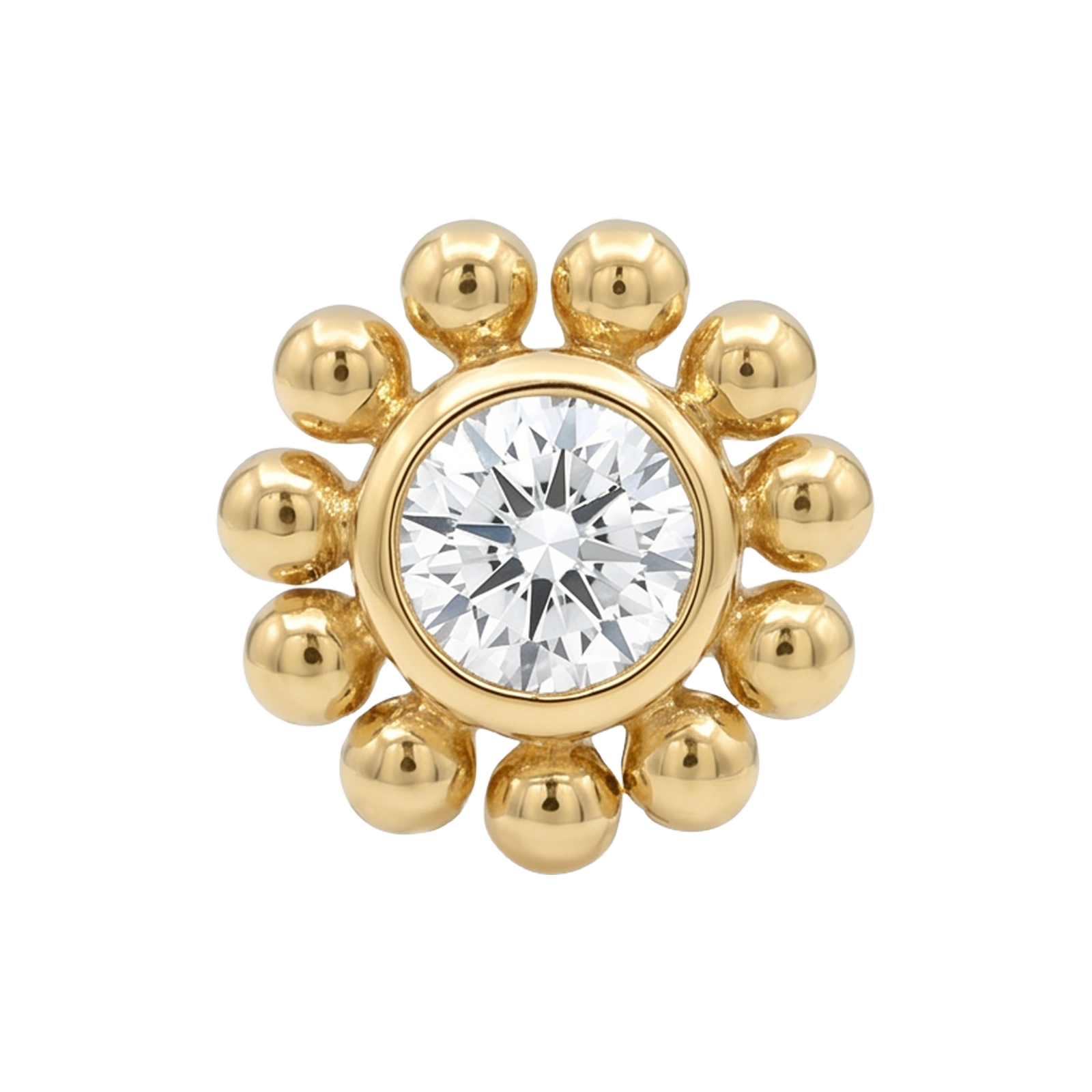 Floral beads gold
