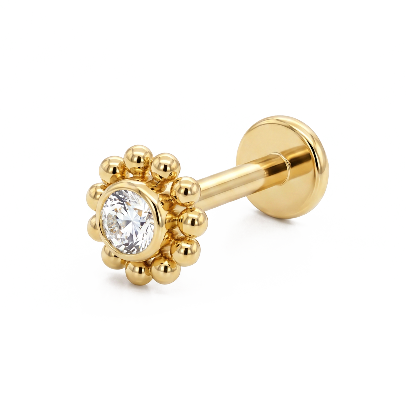 Floral beads gold