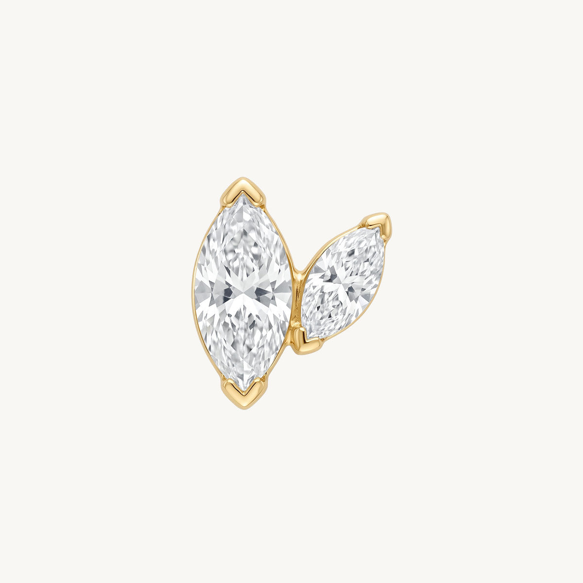 Twin marquise gold