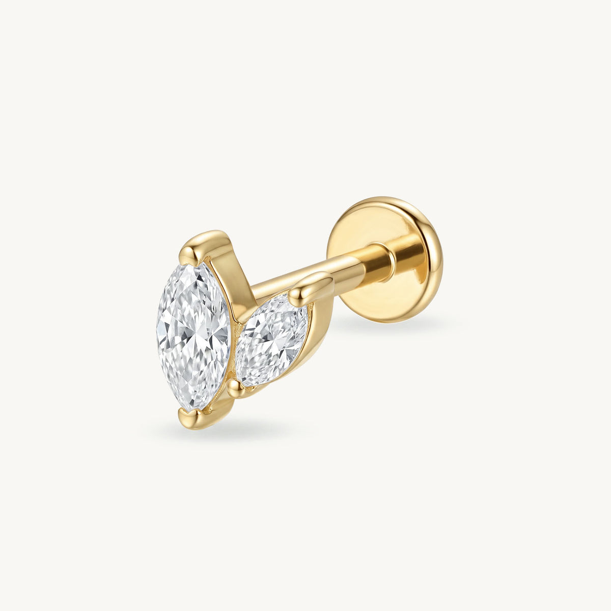 Twin marquise gold