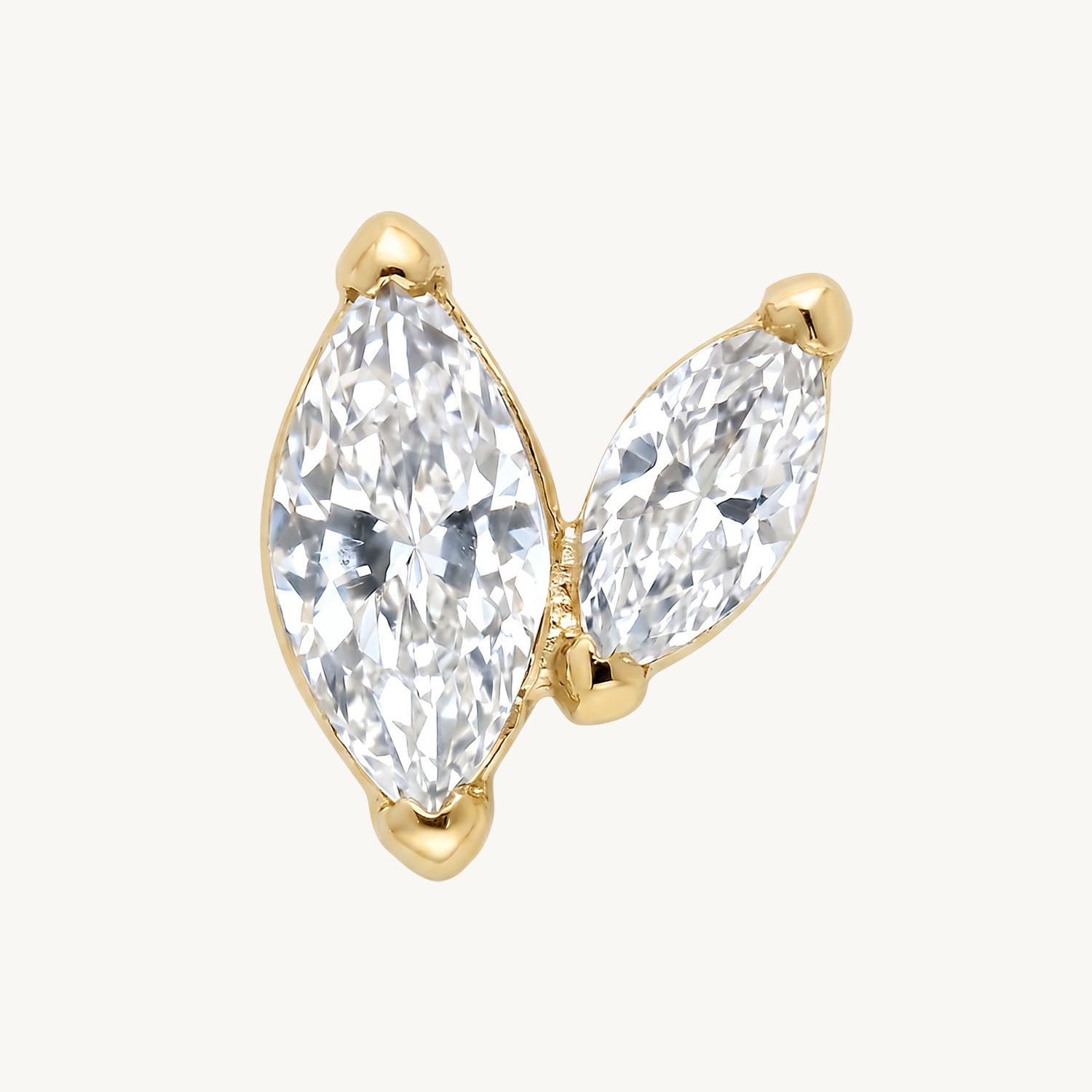 Twin marquise gold