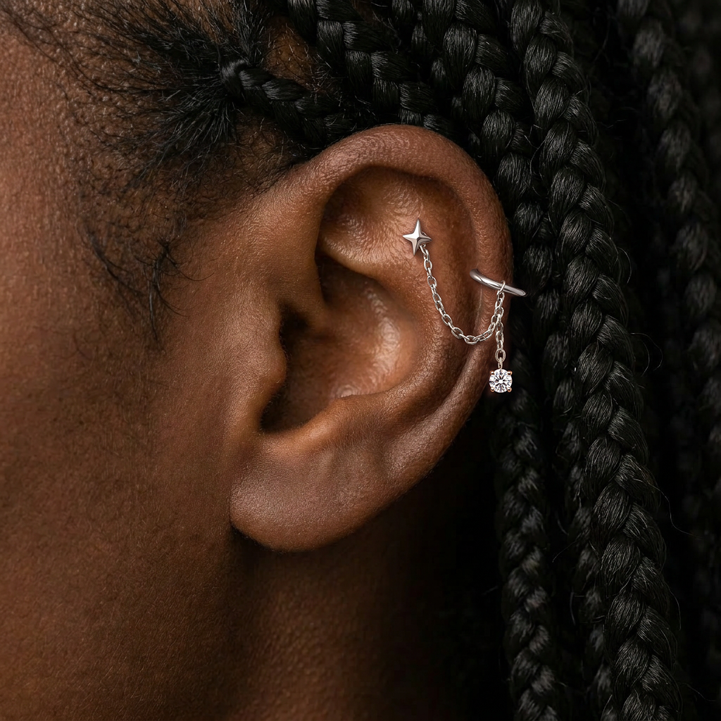 Crystal drop side connector