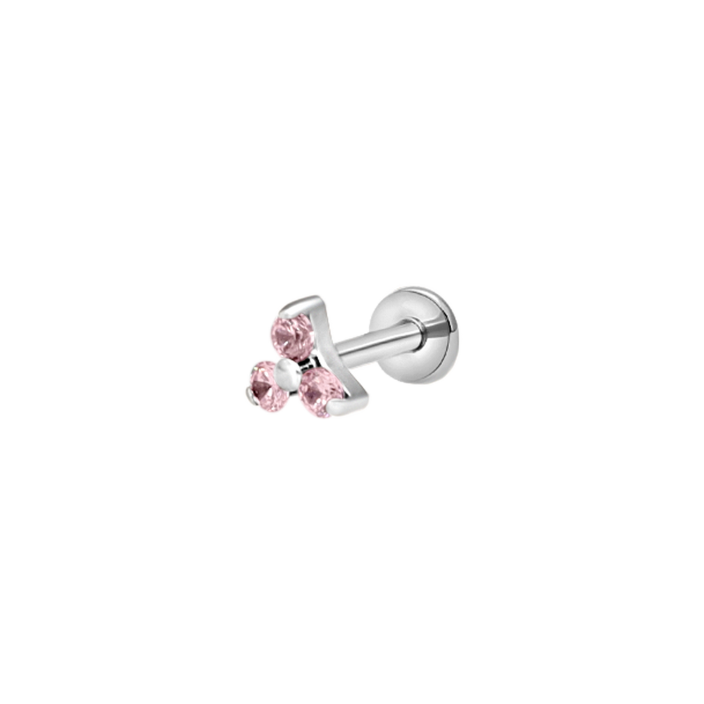 Pink floral beads