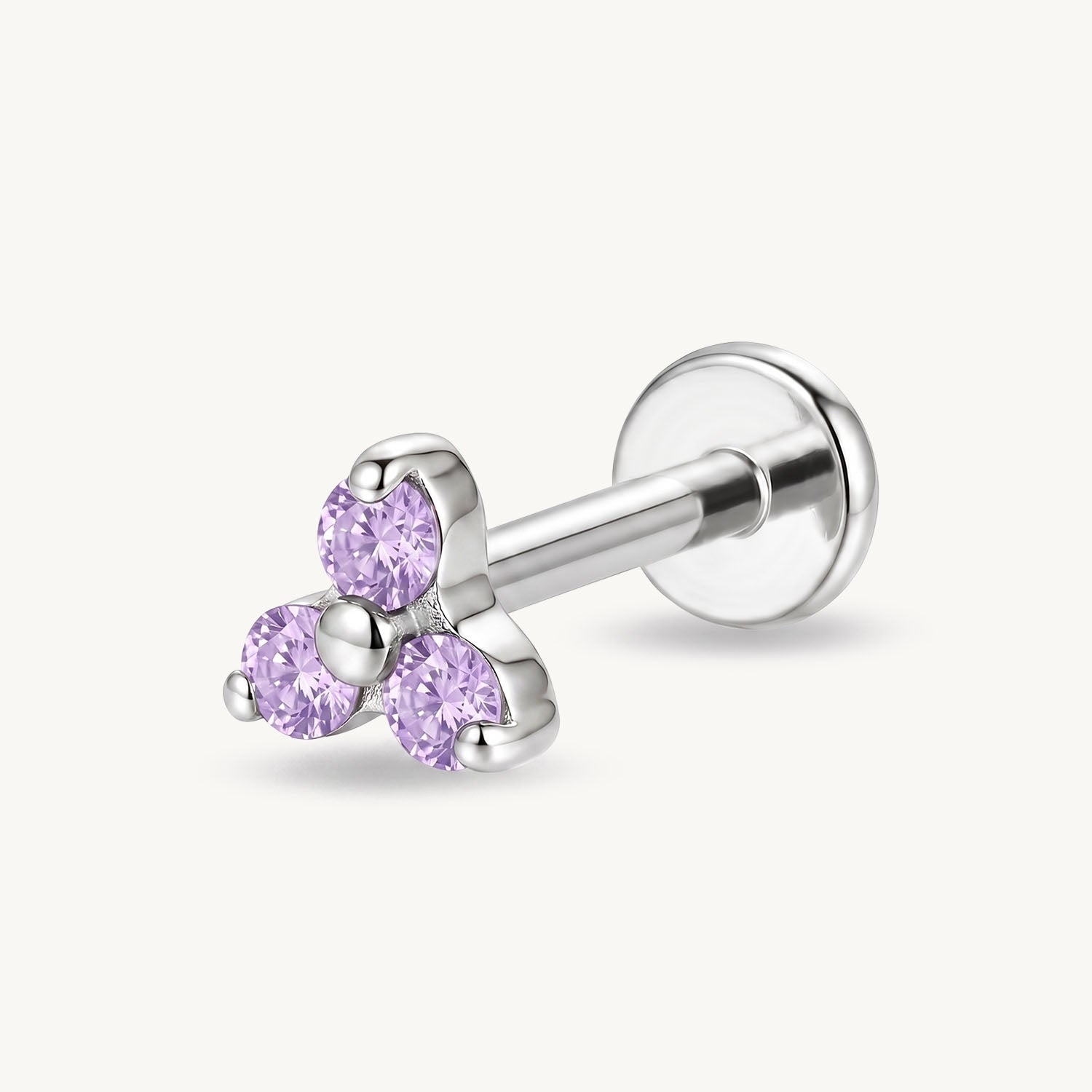 Purple floral beads