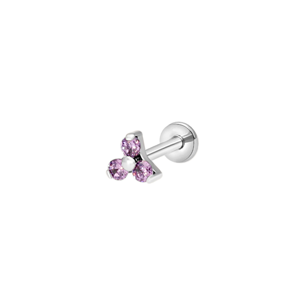 Purple floral beads