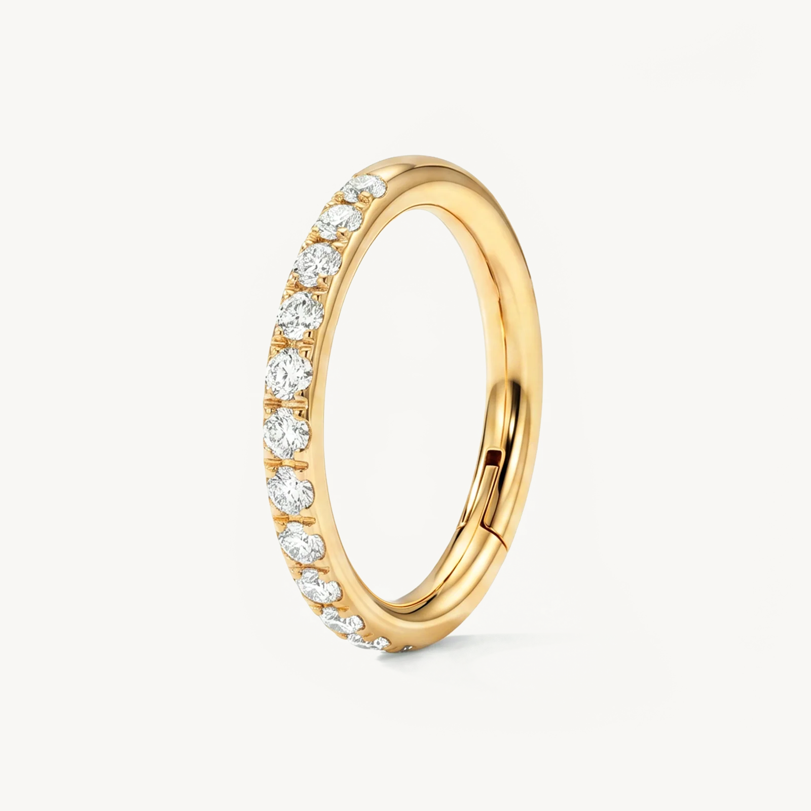 Dazzled ring goud