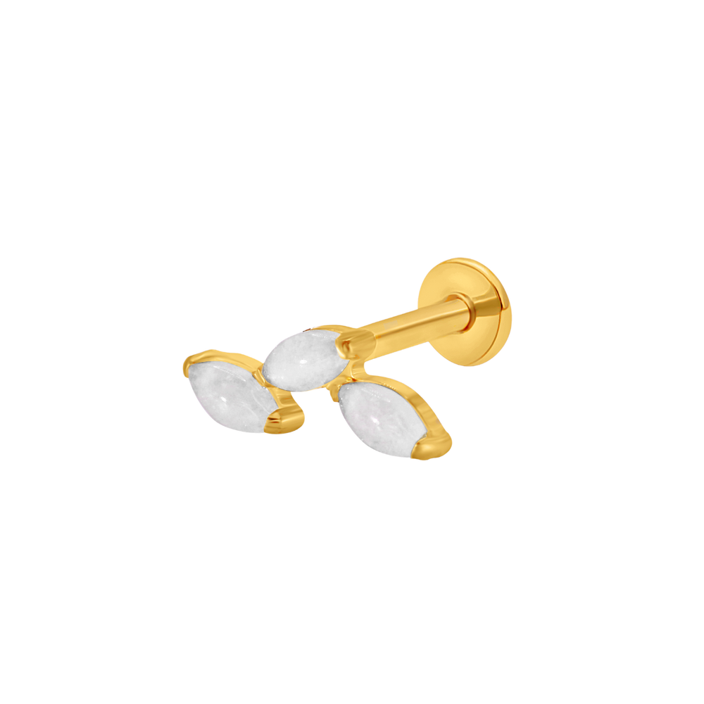 White jade blossom gold