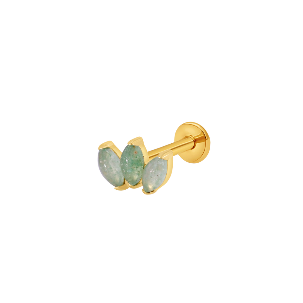 Triple aventurine gold