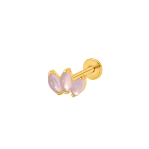 Triple rosequartz gold